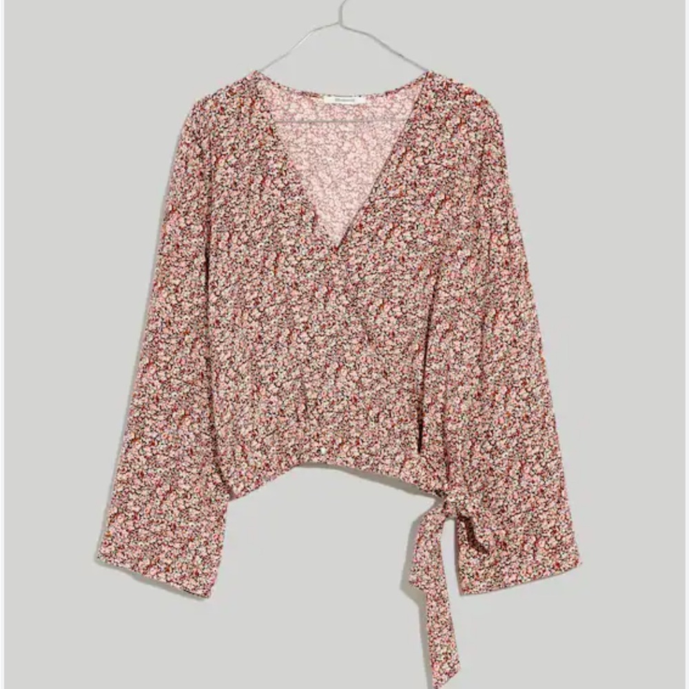 Madewell Tie-Front Wrap Top